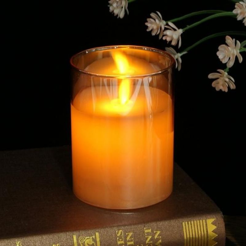 무드등 로맨틱 유리병 LED 캔들 무드등 흔들리는 촛불 전기초(GTS46709) 이미지/