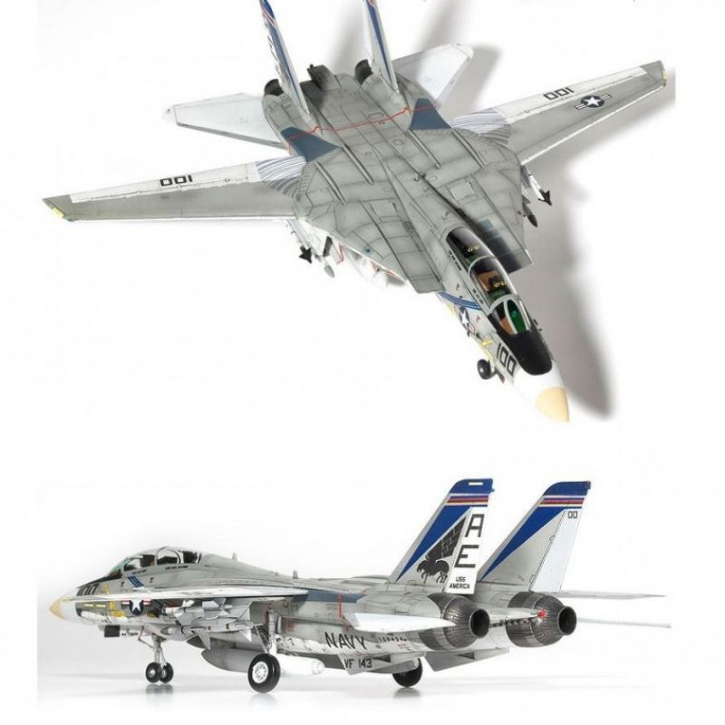 미해군 F14A 퓨킨독스 전투기 비행기 조립 장난감 이미지/