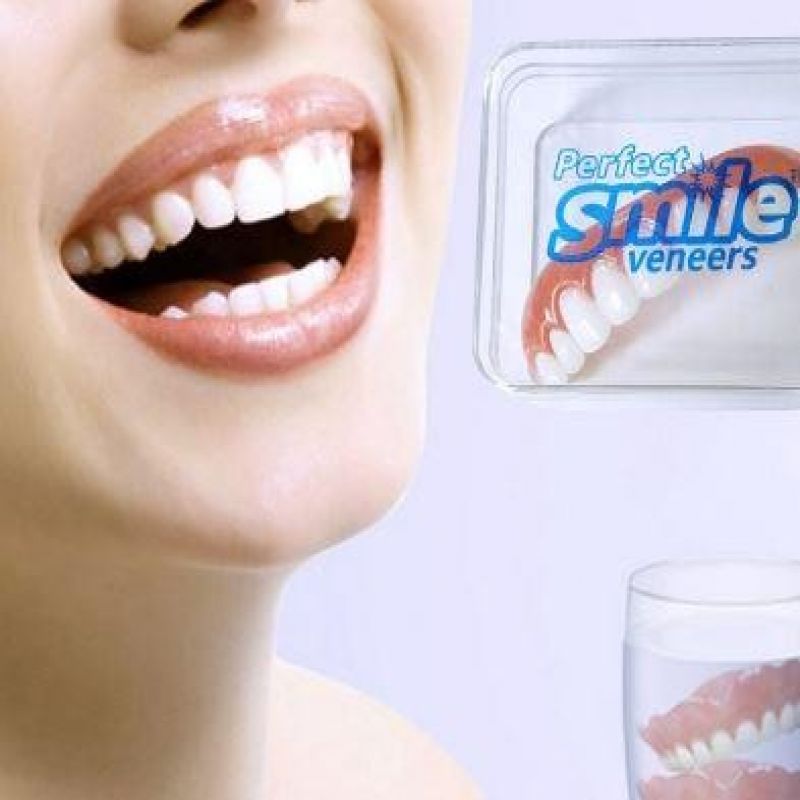 스마일베니어 나쁜 치아 완벽한 미소 가짜 임시 이빨 이미지/