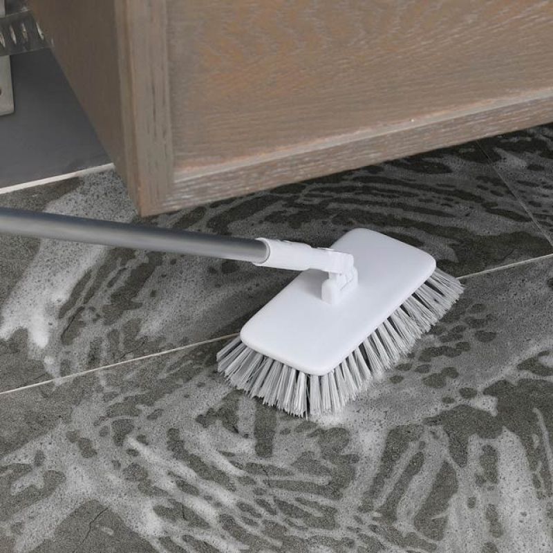 Gv227 욕실 브러쉬 바닥솔 화장실 변기 청소솔 청소도구 부러쉬 면적이 넓은 넓적이 바닥 이미지/