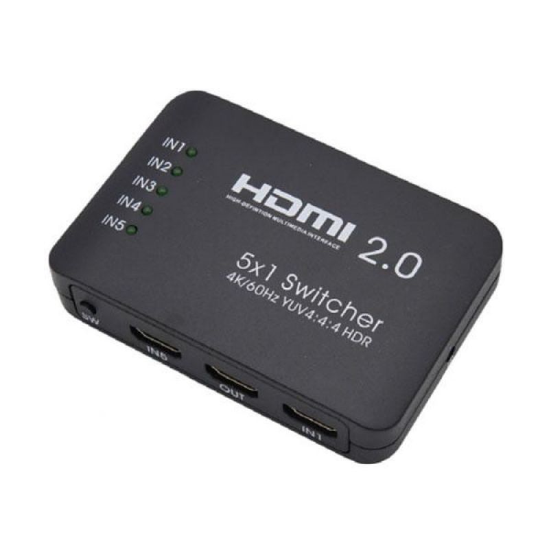 Coms HDMI선택기5 1 FW762 (Ver2.0 4K 60Hz 5 1 리모컨포함) 이미지/