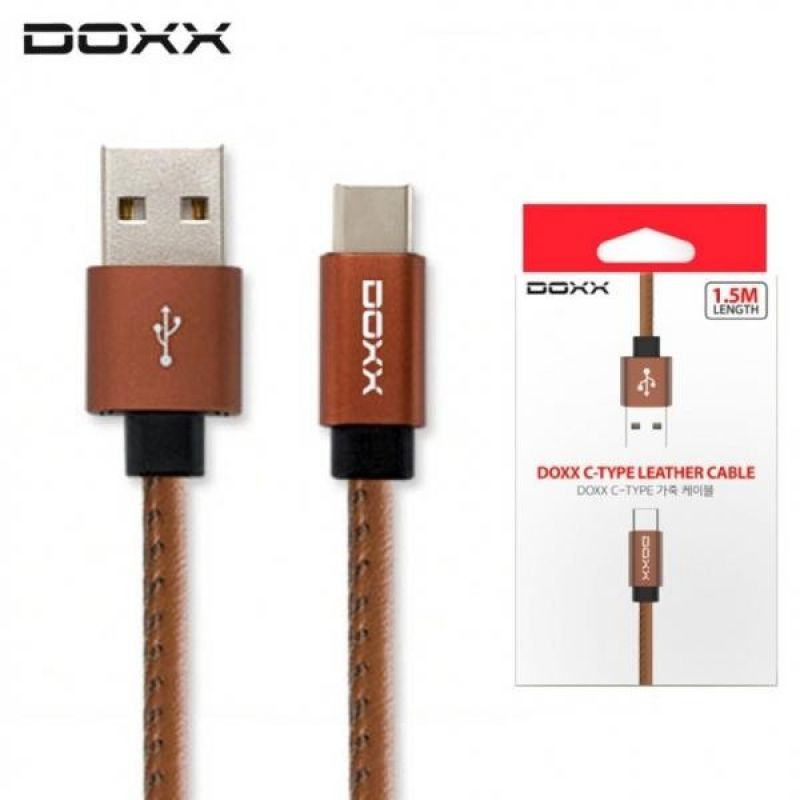 DOXX 고속 충전 C타입 USB 가죽 케이블 (DX-DCtype-C) (브라운) 이미지/