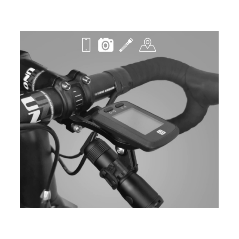 핸드폰 거치대 전조등 라이트 고프로 홀더 마운트 네비 속도계 자전거 이미지/
