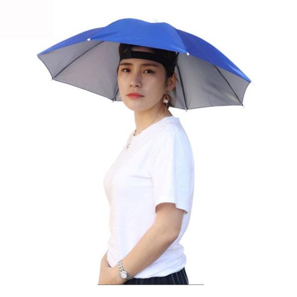 우산모자 양산 낚시 머리에쓰는 햇빛가리개 우양산 65cm 69cm 이미지/