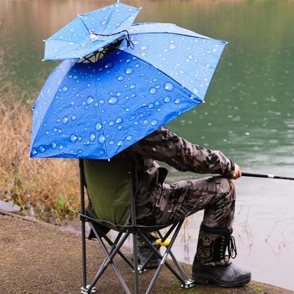 우산모자 양산 낚시 머리에쓰는 햇빛가리개 우양산 95cm 이미지/