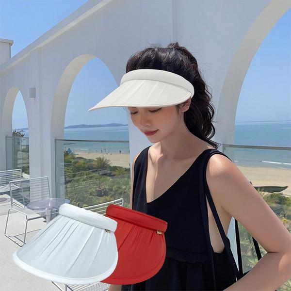 국내생산 여자 여름 모자 이중자외선차단 필드 썬캡 이미지/