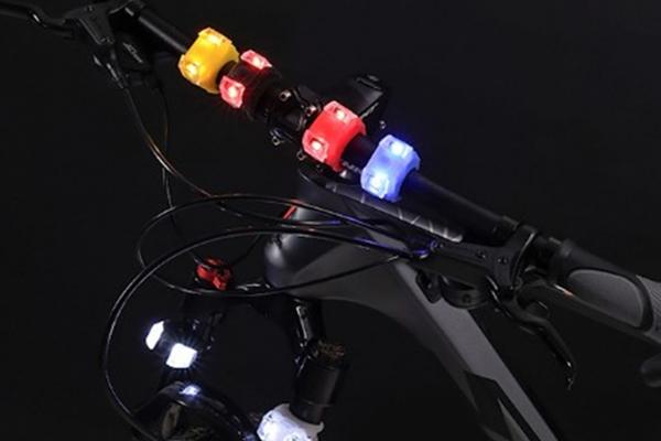 자전거 2P LED 경고등 전조등 안전등 손잡이등 이미지/