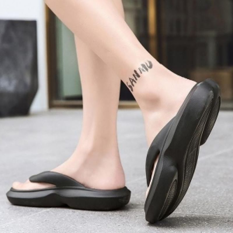 커플 여름 경량 쪼리 남여공용 발편한 슬리퍼 신발 이미지/