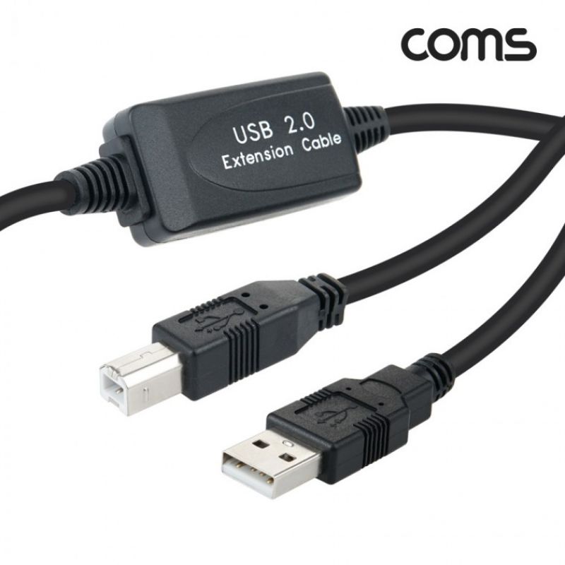 COMS USB2.0 AM BM 리피터 케이블 10m FR546 이미지/