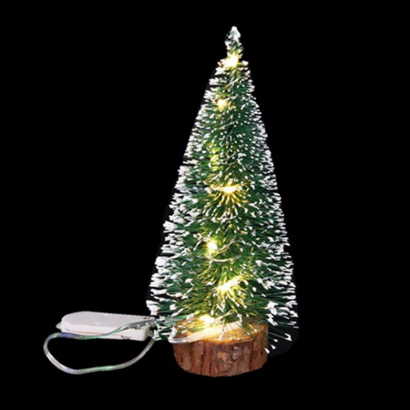 LED 전구 크리스마스 미니 트리 나무 15X40cm 오브제 이미지/