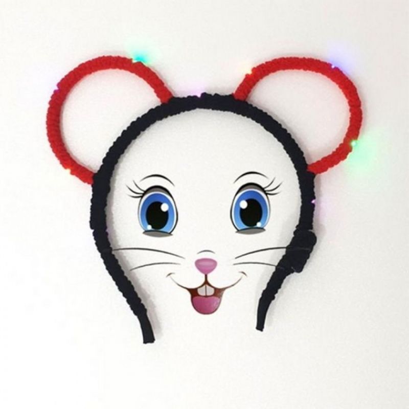 [파티클럽] LED 칼라 마우스 머리띠 20cmX17cm 이미지/
