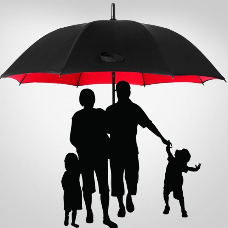2겹 초대형 우산 골프 의전용 장우산 방풍 특대 자동 VIP의 양우산 자외선 이미지/
