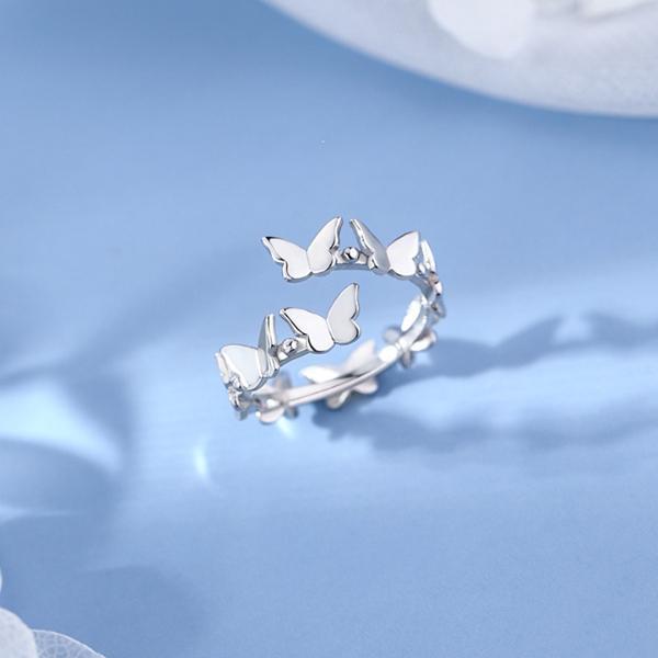 당신의 손안에 봄이오는 나비 날개짓 프리사이즈 반지 이미지/