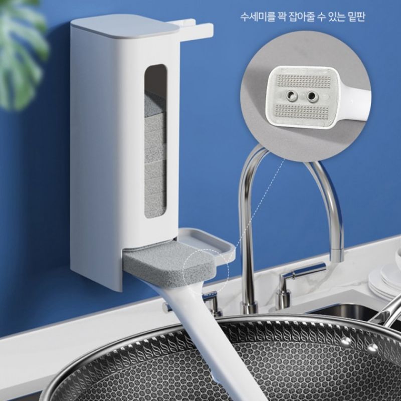 [사업자] 세척 솔 주방 수세미 욕실 청소 다용도 설거지 브러쉬 일회용 다회용 이미지/