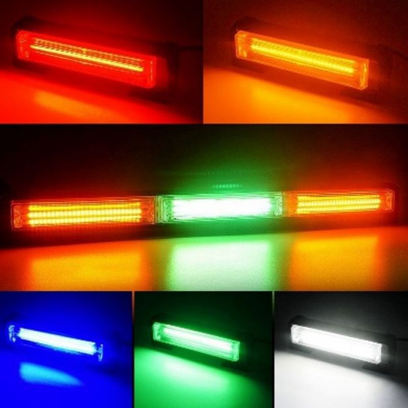 자동차 LED 바라이트 차량 경광등 램프 면발광 3구 이미지/