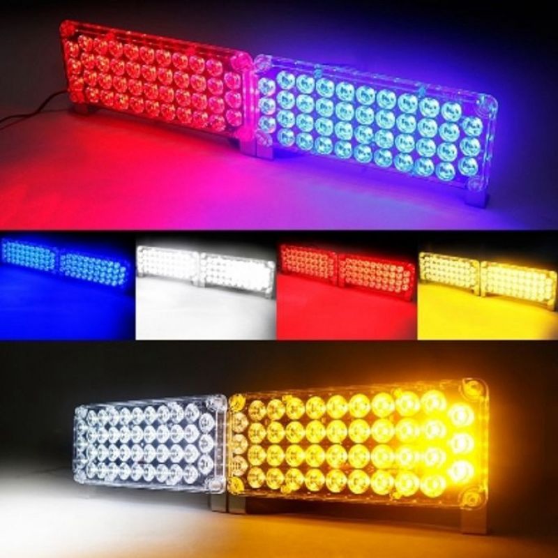 자동차 LED 경광등 차량 램프 라이트 사각 84발 12V 이미지/