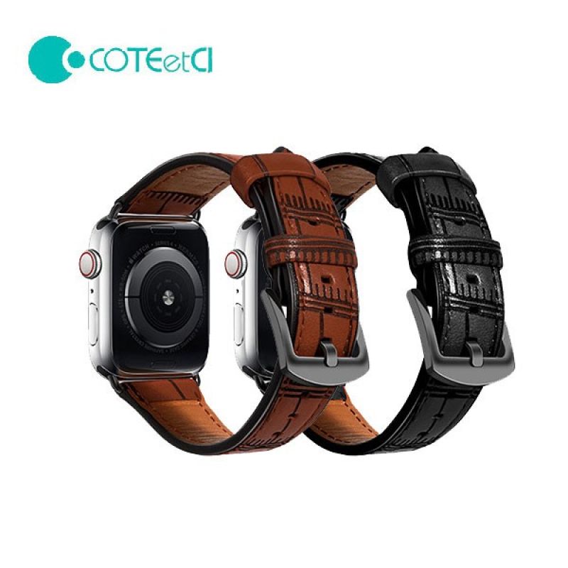 COTEetCl 애플워치 전용 악어가죽 밴드 스트랩 시계줄 Apple Watch 8 울트라 이미지/