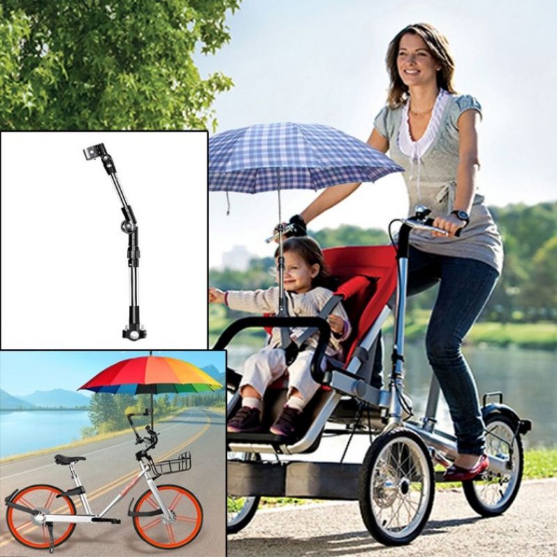 관절형 우양산 거치대 유모차 자전거 파라솔 우산 걸이 휠체어 이미지/