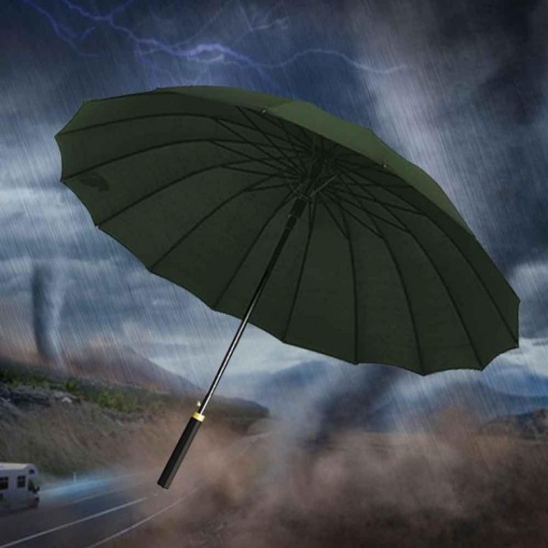 살많은 장 우산 16 24 뼈대 의전용 자동 골프 태풍 이미지/