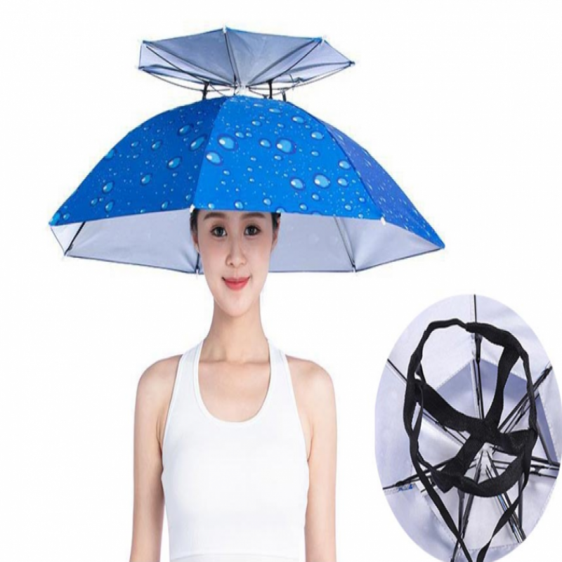 양손의자유 더블 핸즈프리 모자 우산 양산 D10876 이미지/