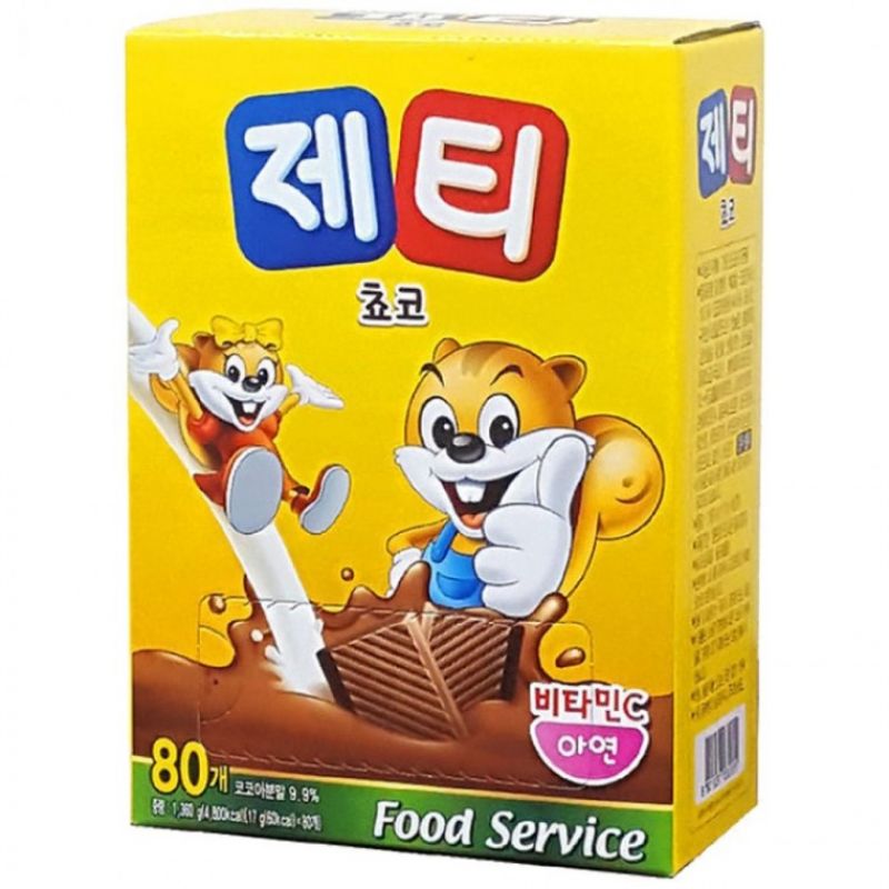 제티 동서 초코렛맛 80개입 (1360g) 코코아 이미지/