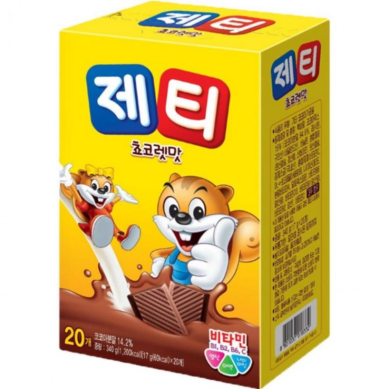 제티 동서 초코렛맛 20개입 (340g) 코코아 이미지/