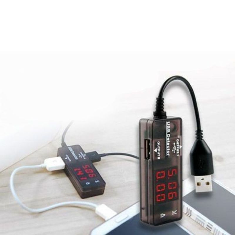 USB 테스터기 전압 전류 전원 충전 테스터기 2포트 이미지/