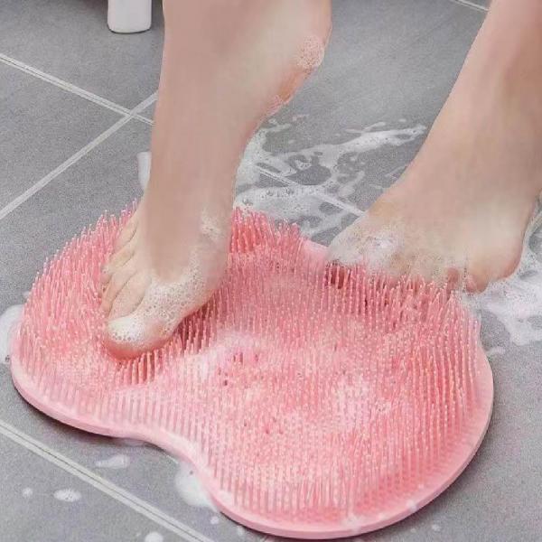 발바닥브러쉬 발씻는 발각질제거 매트 실리콘발닦기 이미지/