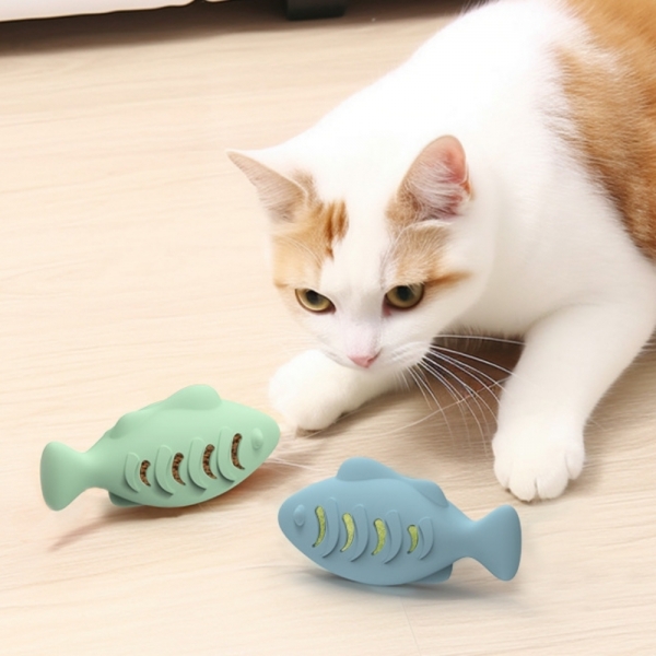 실리콘 아기 고양이 장난감 캣토이 블루 이미지/