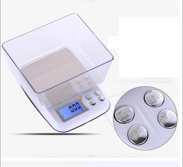 주방 저울 전자 가정용 베이킹 소형 음식 측량기 0.1g  USB 충전 3kg 이미지/