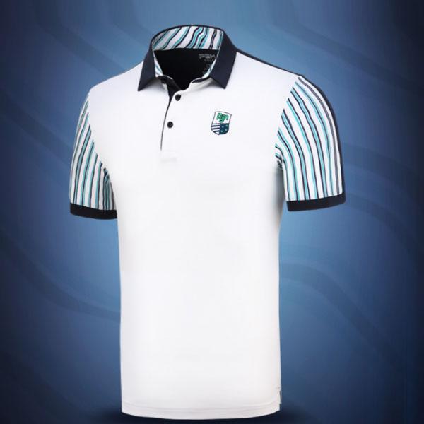 골프 옷 남자 반팔 티셔츠 여름 레이스 볼웨어 실크 셔츠 이미지/