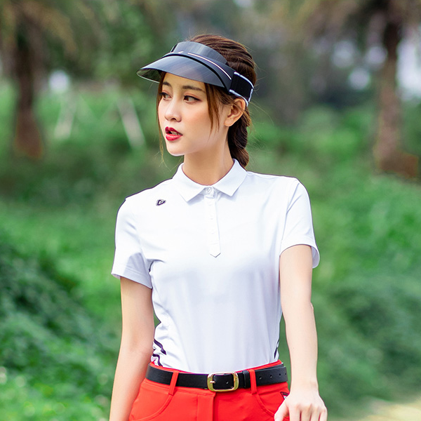 신상 골프 여성복 상의 봄·여름 의류 반팔 티셔츠 옷 통기공 이미지