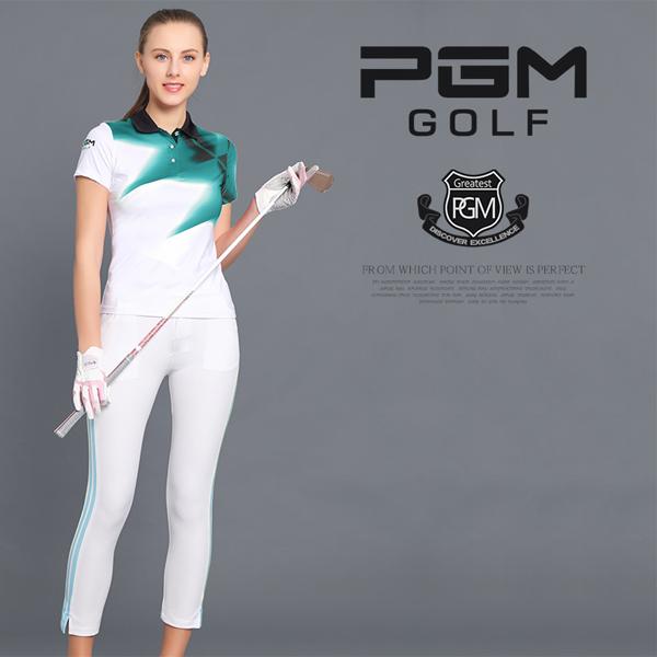 골프 의류 여성용 골프 티셔츠 통기 반팔 여성복 이미지