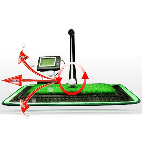 디지털 골프 스윙 연습기 거리 측정 연습기 전자식 실내 스윙 연습기 이미지/