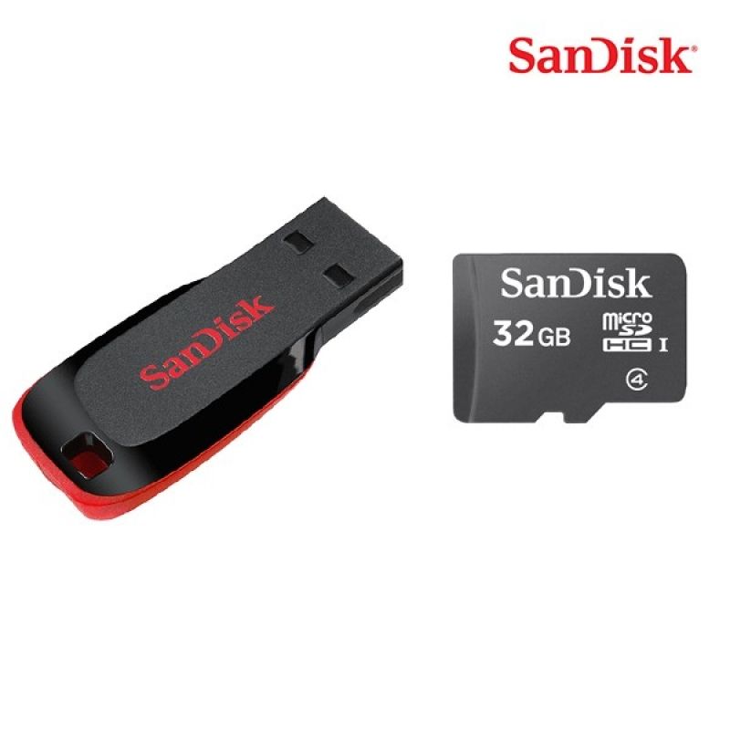 샌디스크 정품 Class 4 SD카드 메모리 (어뎁터 제외) / 크루저 블레이드 USB메모 이미지/