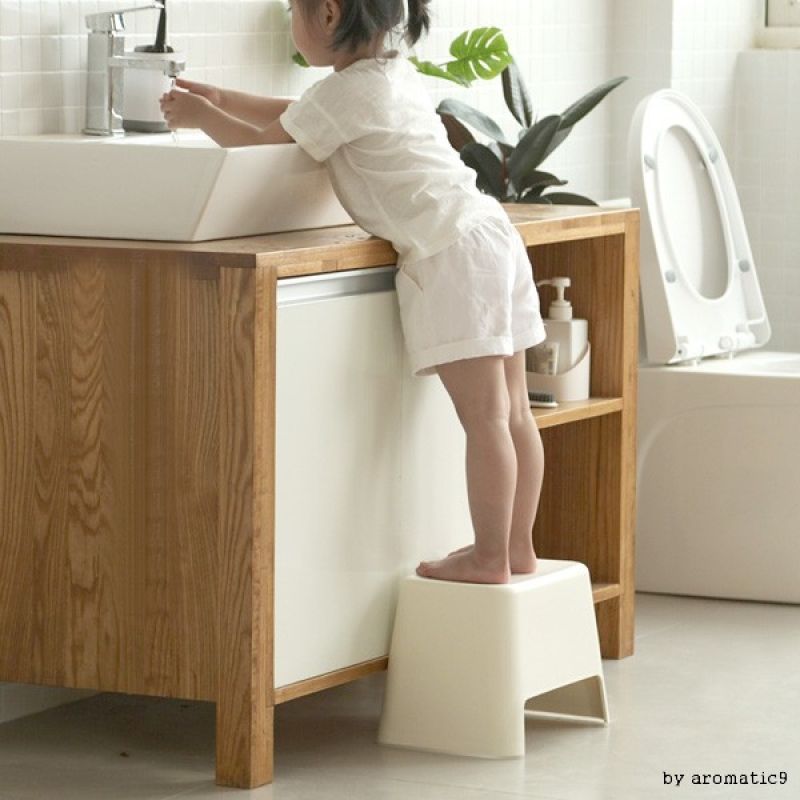 어린이 미끄럼 방지 안전한 욕실발판 목욕의자 대형 이미지/