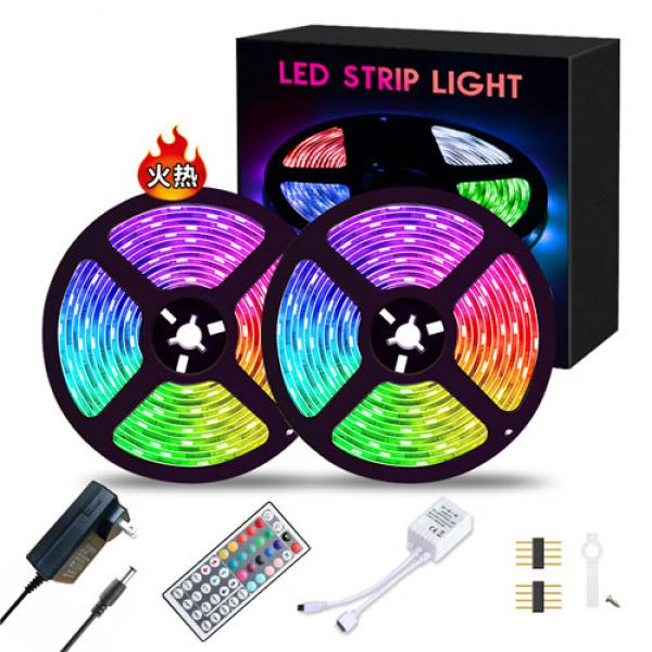led 램프 7색 패치스트립 5050  RGB 램프세트 10미터 이미지/