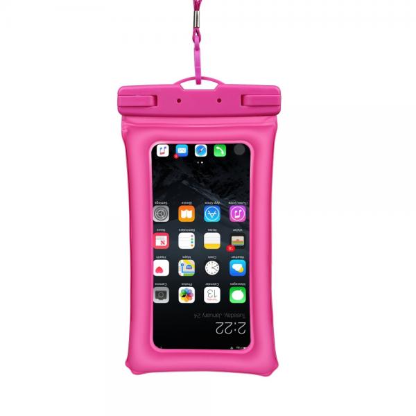 핸드폰방수케이스 방수팩 고급형 핑크색상 이미지