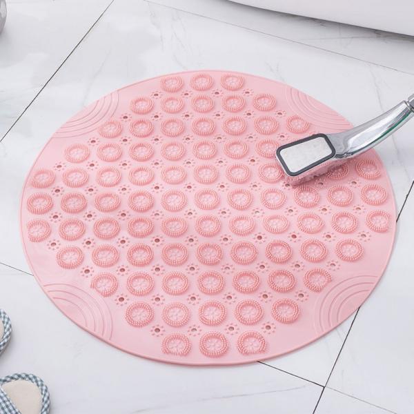 욕조 미끄럼방지매트 샤워실발판  핑크색상 이미지/