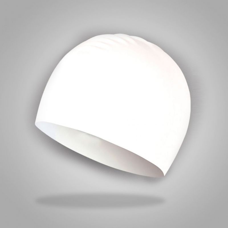 고탄성 방수 실리콘 수영모 단색 수영모자 2p(화이트) 이미지/