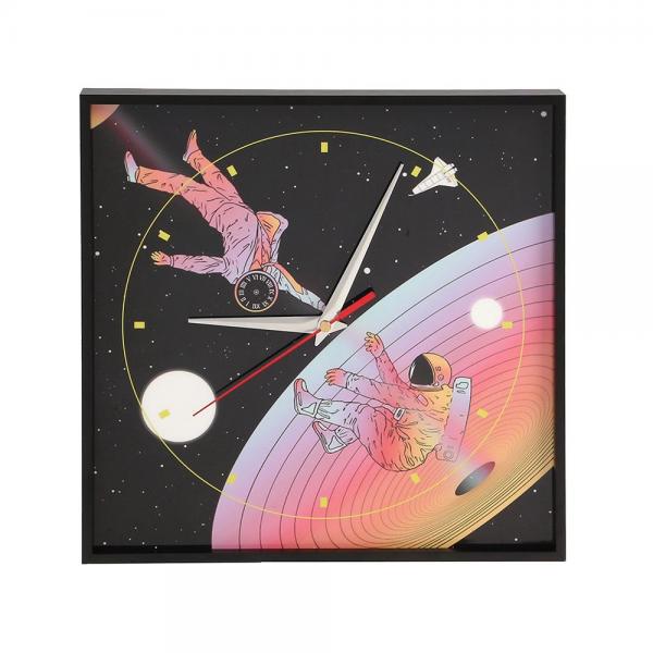 NEW 무소음 벽시계(우주비행) 월데코 인테리어 벽걸이시계 이미지/