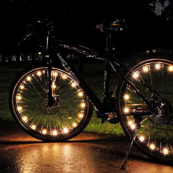 NEW 자전거 LED 플래시 와이어 휠라이트 자전거안전등 이미지/