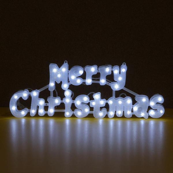 NEW 메리 크리스마스 [은하수]LED 글자 백색전구(점멸) 이미지/