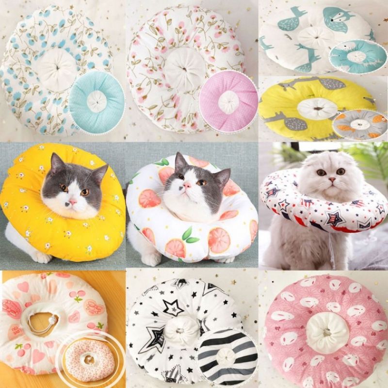 강아지 고양이 쿠션넥카라 도넛 넥칼라 이미지/