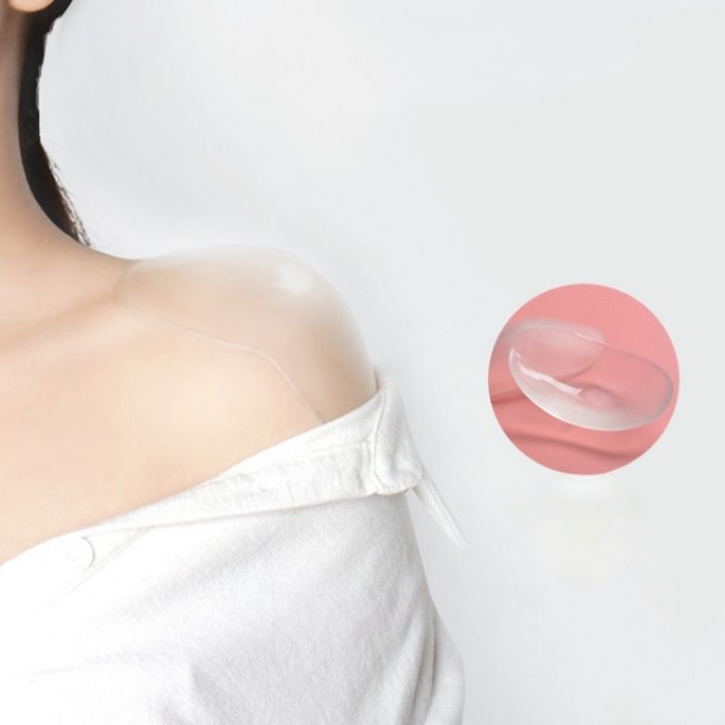 티안나는 실리콘 투명 남녀공용 여성 남성 어깨 뽕 보정 패드 2P M10919 이미지/