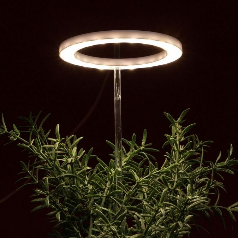 엔젤링 화분 LED 식물등 식물성장조명(헤드형) (웜색) 이미지/