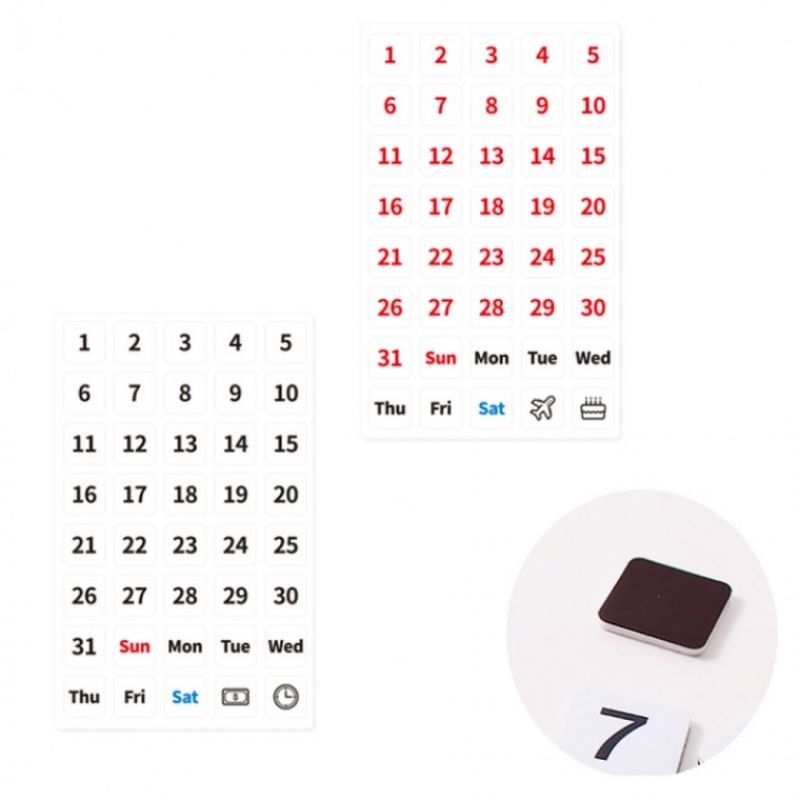 1-31 날짜 순번정리 숫자자석 고무자석 이미지/