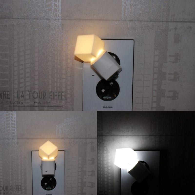 큐브 무드등 LED조명 취침등 수유등 콘센트형 이미지/