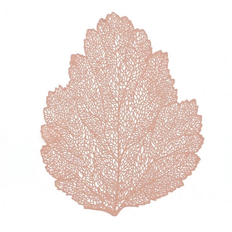 테이블데코 나뭇잎 식탁매트 2p(로즈골드) 테이블매트 이미지/