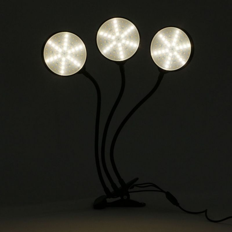 쑥쑥 광합성 LED 식물등(3헤드) (웜색) 다육이조명 이미지/
